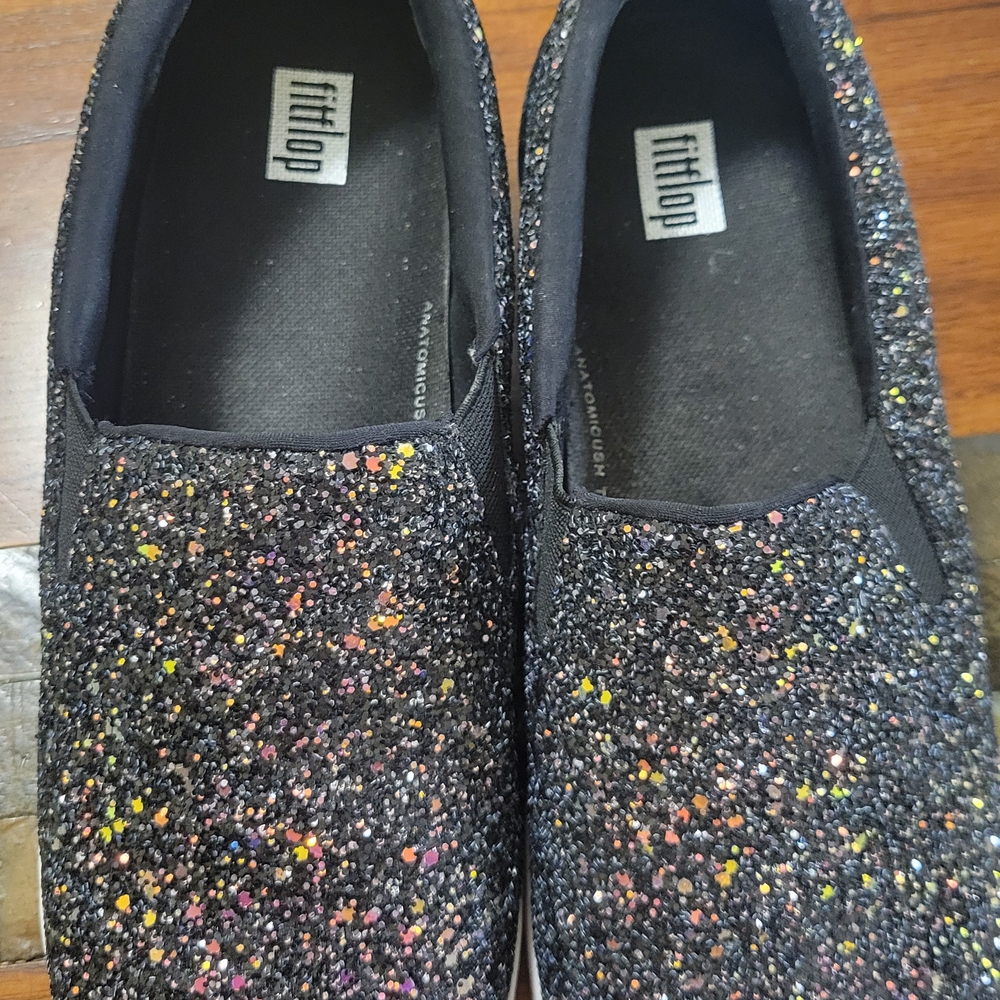 FitFlop Glitter Slip-On Shoes